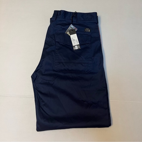Diesel blue p tucs tape chino trousers - Picture 7 of 13